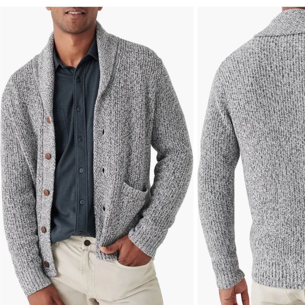 Mens Faherty sweater cardigan - size M
